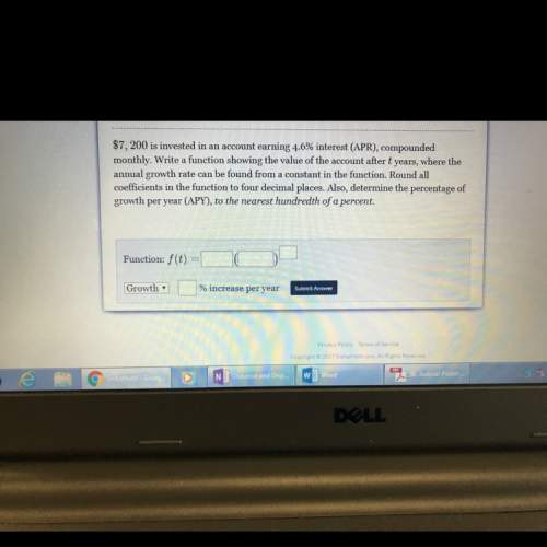 $7,200 is invested in an account earning 4.6% interest (apr), compounded monthly. write a function s