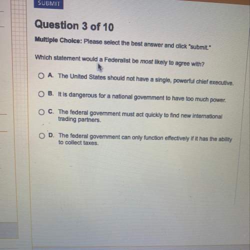 Which statement would a federalists be most likely to agree with?