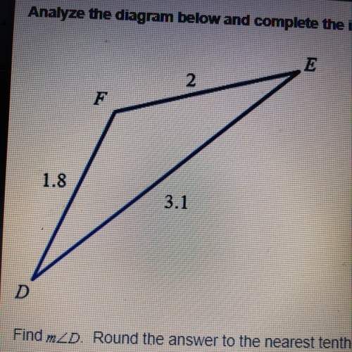 Find angle d. round the answer to the nearest tenth.