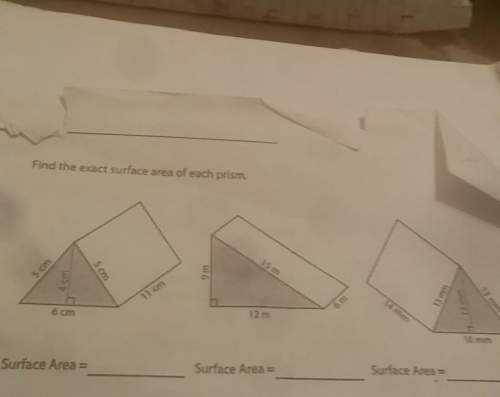 Find the exact surface area of each prism