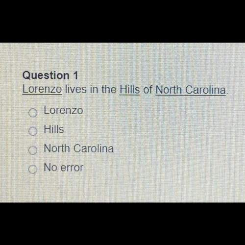 Lorenzo lives in the hills of north carolina