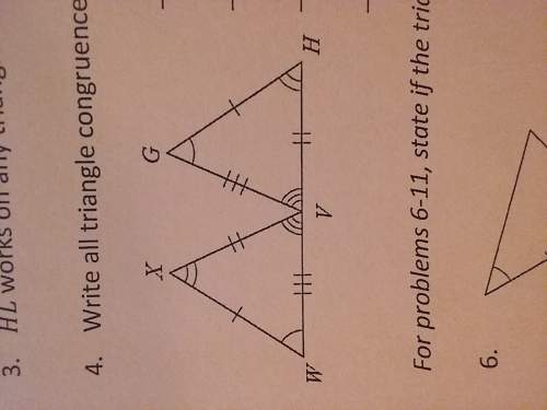 Write all triangle congruence statements.