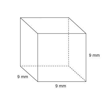 What is the surface area of the cube?