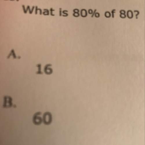 What is 80% of 80? math class spring break packet