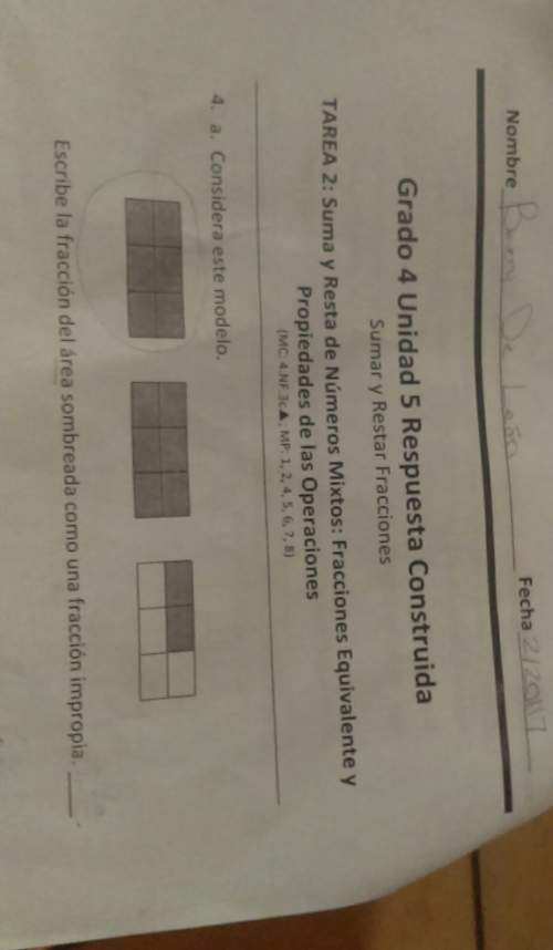 Escribe la fraccion del area sombreada como una fraccion impropia