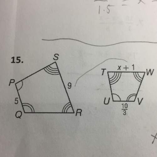 Each pair of polygon is similar. find the value of x.