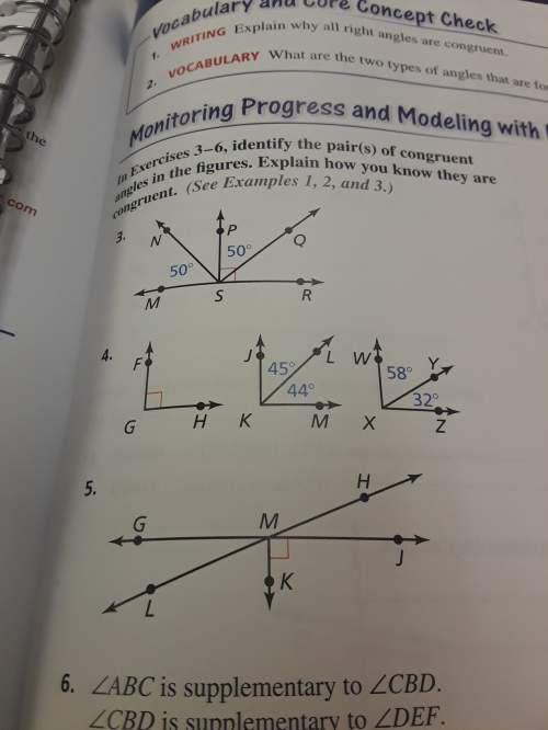 How do i identify the pairs of congruent angles in figures?