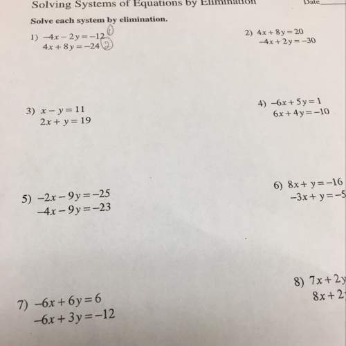 How do you solve these equations using elimination