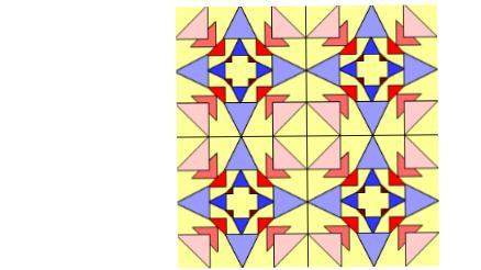 Which symmetries does the design above have? select all that apply. a 4-fold rotational