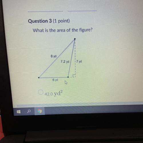 What is the area of the figure?  8 yd 7.2 yd 7 yd 6 yd