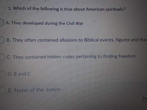 Which of the following is true about american spirituals?