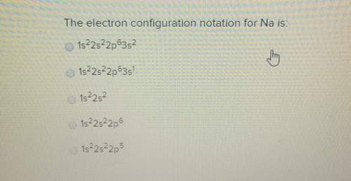 The electron configuration notation for na is: o 1s22s22p63s21s 2s 2p 3s1s22s22p61s22s22p