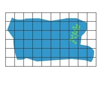 Each square on the grid represents 1 ft2. what is the approximate area of this backyard