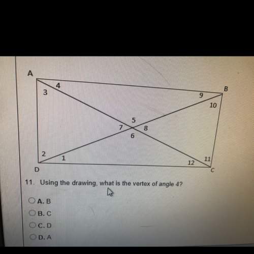 Using the drawing, what's the vertex of angle 4