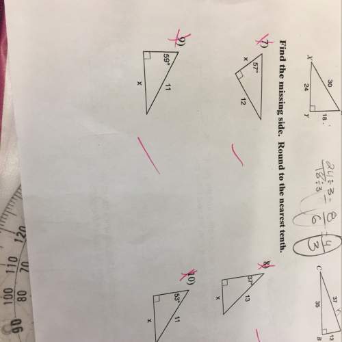 Find the missing side . round to the nearest tenth