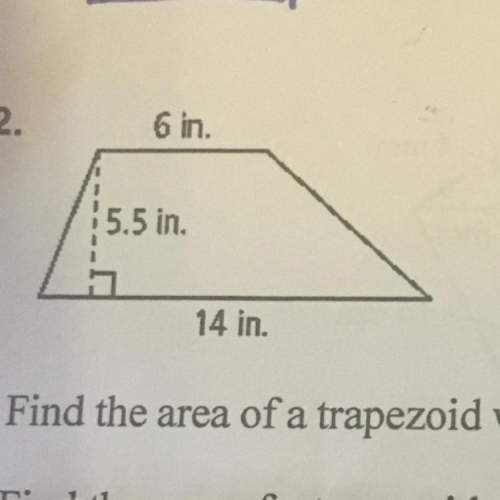 Ineed to find the area of the trapezoid