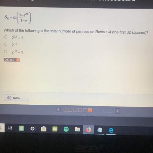 Anyone know the answer to this algebra question?