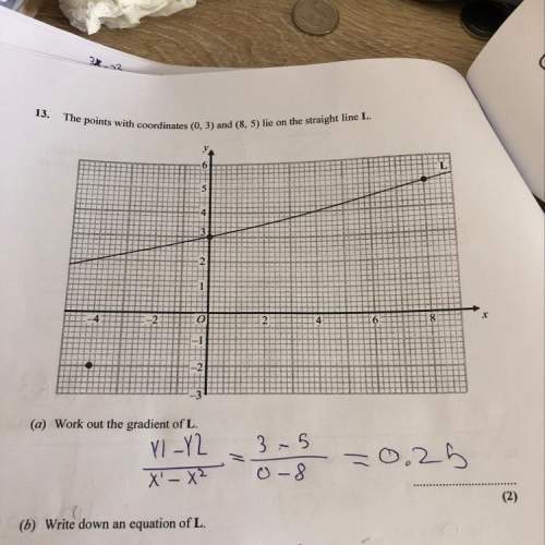 (a) write down an equation of l. (b) find an equation of the line which is parallel to l