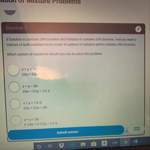 Which system of equation should you use to solve this problem