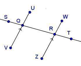 The two-column proof below describes the statements and reasons for proving that corresponding angle