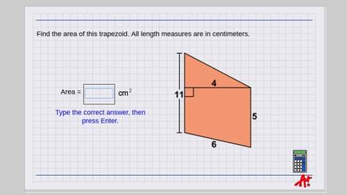 Find the area of this trapezoid. all length measures are in centimeters.