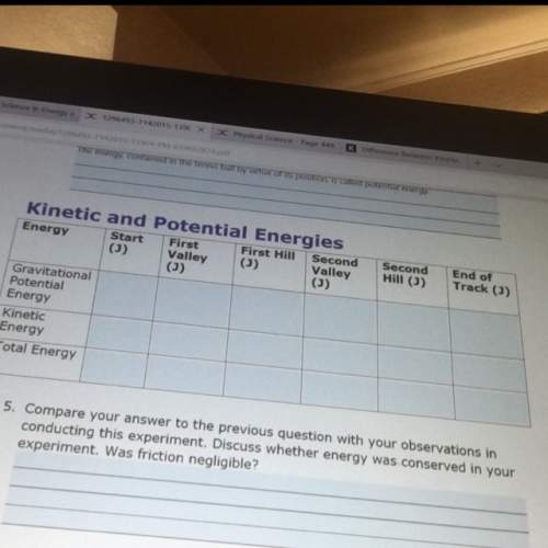 Ineed with the “kinetic and potential energies” for my potential and kinetic energy of a roller coa