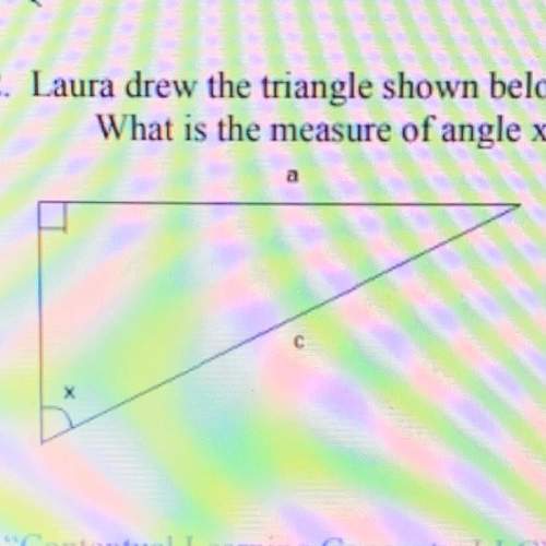 Laura drew the triangle shown below. side a is 7.8 cm in length. side c is 9.5 cm in length. what is
