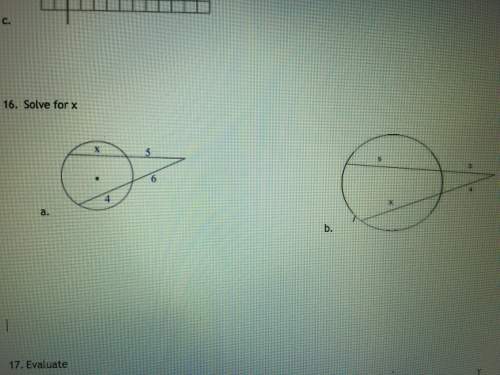 Solve for x. show work and steps. geometry