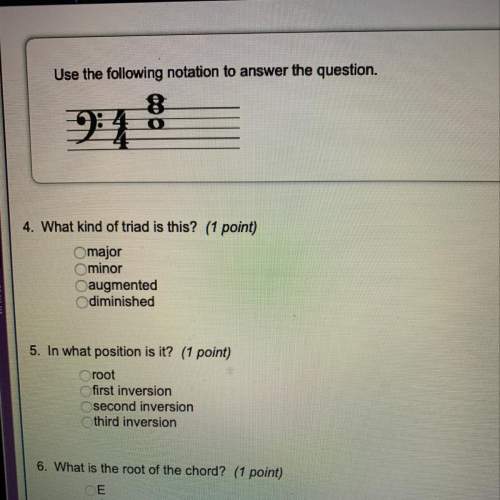 What kind of triad is this?  - major - minor - augmented - diminished&lt;