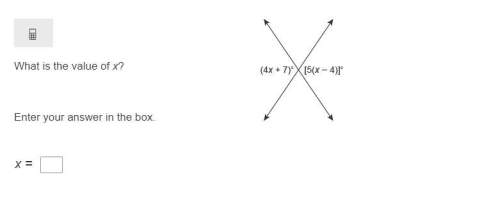 What is the value of x?  enter your answer in the box.