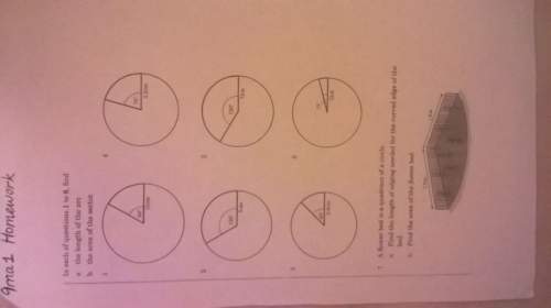 Hello could you answer the questions in the attachment about arc length and the area of a sector.