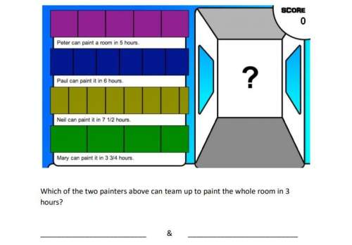 Which of the two painters above can team up to paint the whole room in 3 hours?