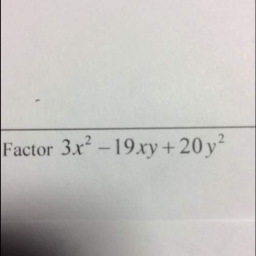 Can someone factor this problem for me?