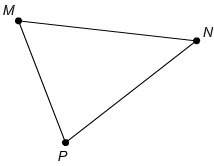 Which angle is the included angle for mp and mn?  m n p