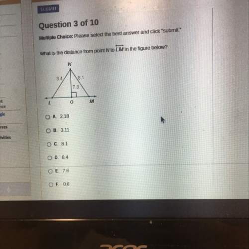 What is the distance from point n to lm