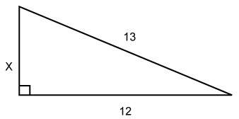 (1) what is the value of x?  enter your answer in the box. x=  a right triangle. t