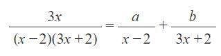 Find values of a and b that make the following equality into identity: