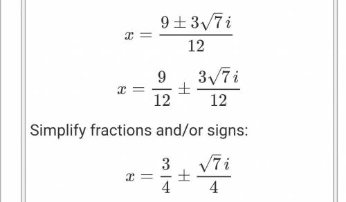 Solve the following quadratic equation. Fill in the blanks with the correct answers. Be sure to roun