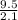 \frac{9.5}{2.1}