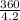 \frac{360}{4.2}