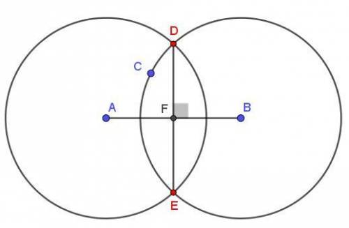 Erik is bisecting a segment with technology. Which of the following describes his next step?

ODrawa