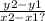 \frac{y2 - y1}{ x2 - x1?}