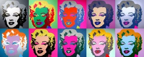 Why did andy warhol print the above images of marilyn monroe in this order?