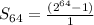 S_{64} = \frac{(2^{64} - 1)}{1}