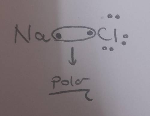 Which of the following contains a polar covalent bond?
A. NO
B. 02
C. NaCl
D. Na(s)