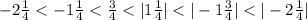 -2 \frac{1}{4}