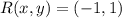 R(x,y) = (-1, 1)