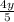 \frac{4y}{5}