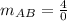 m_{AB}=\frac{4}{0}