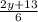 \frac{2y+13}{6}